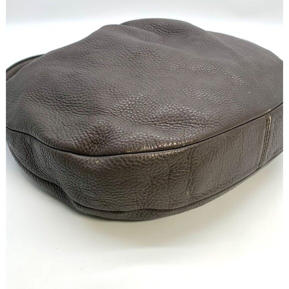 Marc Jacobs Grey Pebbled Leather Classic Q Hillier Hobo Bag - Picture 7 of 12